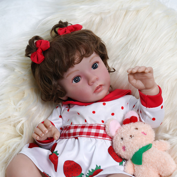 Babeside Daisy 20'' Adorable Realistic Reborn Baby Doll Girl with Heartbeat Coos and Breath