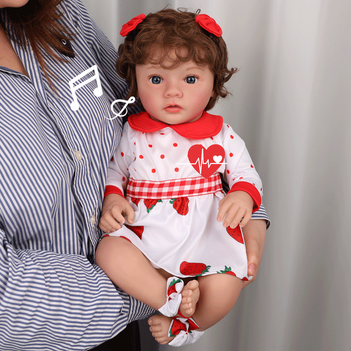 Babeside Daisy 20'' Adorable Realistic Reborn Baby Doll Girl with Heartbeat Coos and Breath