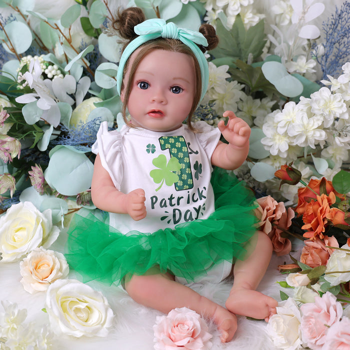 Babeside Daisy 20'' Awake Reborn Baby Doll Girl The Idyllic Princess Babies Looks Real St. Patrick's Day(Pre-Order, Ship Date: March 15）