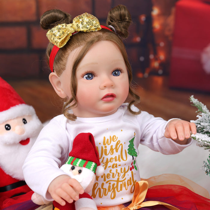 Babeside Daisy 20'' Christmas Cutest Realistic Reborn Baby Doll Blue Eyes Girl