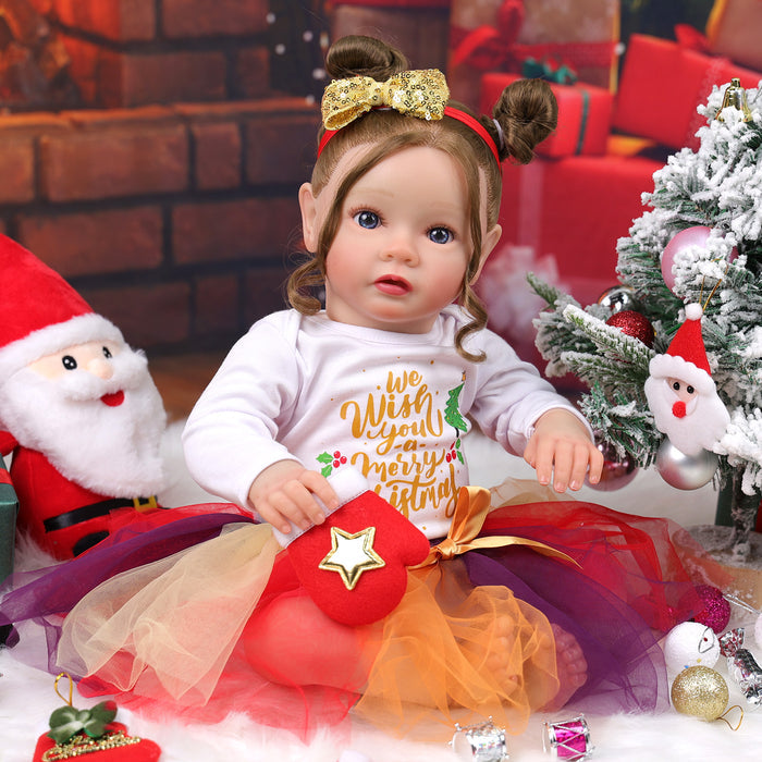 Babeside Daisy 20'' Christmas Cutest Realistic Reborn Baby Doll Blue Eyes Girl