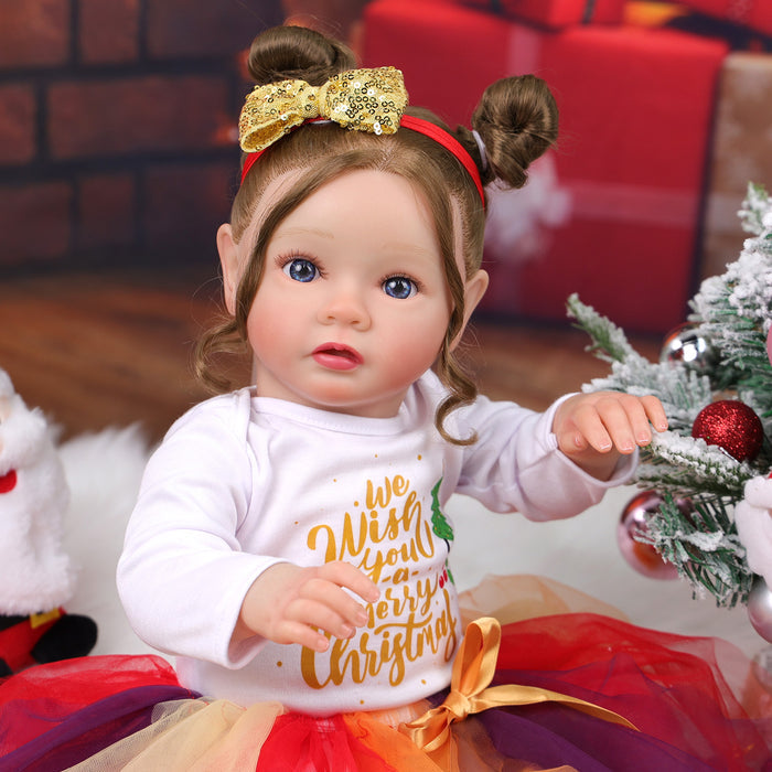 Babeside Daisy 20'' Christmas Cutest Realistic Reborn Baby Doll Blue Eyes Girl