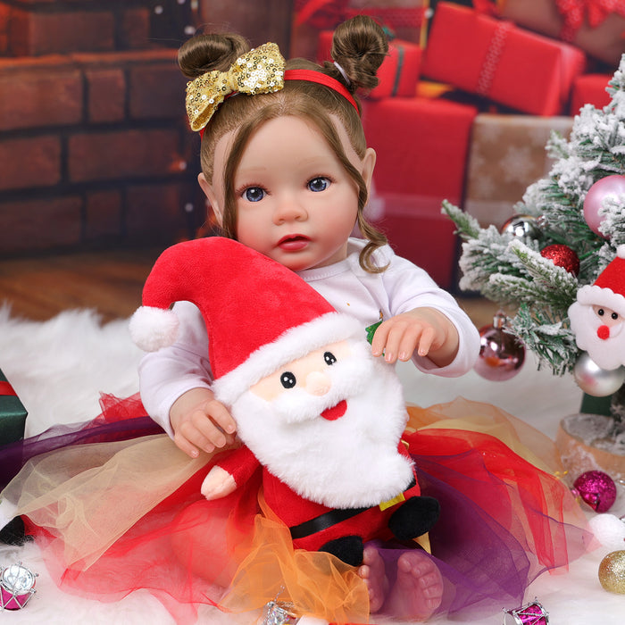 Babeside Daisy 20'' Christmas Cutest Realistic Reborn Baby Doll Blue Eyes Girl