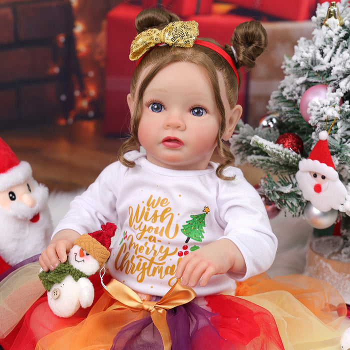 Babeside Daisy 20'' Christmas Cutest Realistic Reborn Baby Doll Blue Eyes Girl