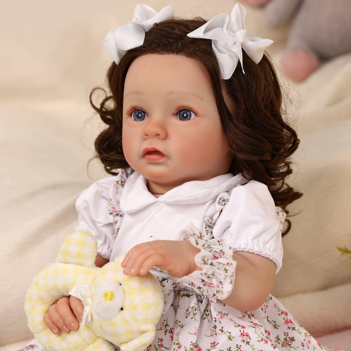 Babeside Daisy 20'' Cutest Realistic Reborn Baby Doll Girl with Heartbeat Coos and Breath