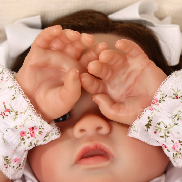 Babeside Daisy 20'' Cutest Realistic Reborn Baby Doll Girl with Heartbeat Coos and Breath