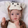 Babeside Daisy 20'' Reborn Baby Doll Girl Awake Lifelike Lovely Cute Monkey