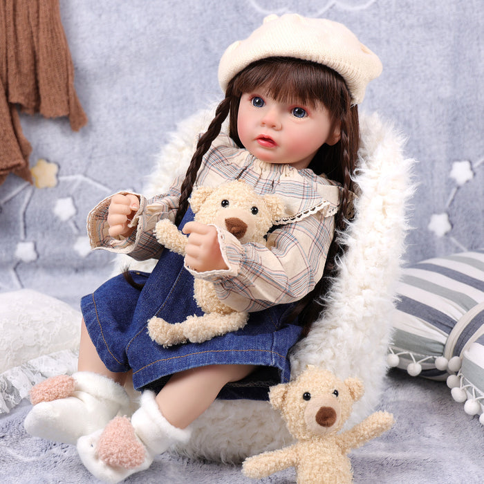 Babeside Daisy 22'' Adorable Reborn Baby Doll Blue Eyes Princess
