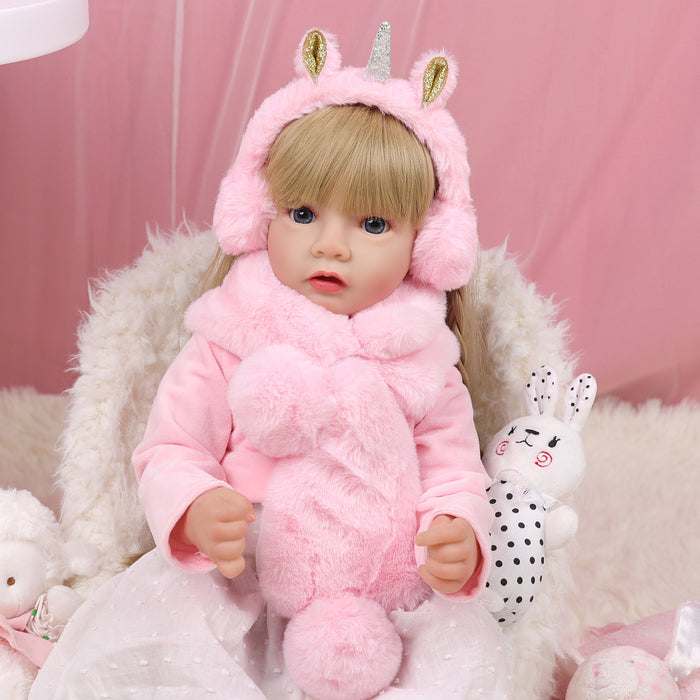 Babeside Daisy 22'' Realistic Reborn Baby Doll Adorable Girl - Pink Style Dressing