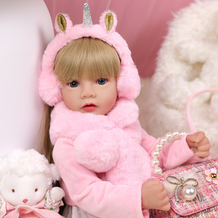 Babeside Daisy 22'' Realistic Reborn Baby Doll Adorable Girl - Pink Style Dressing