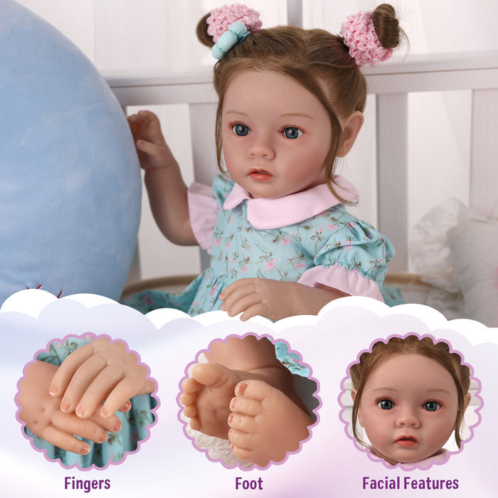 Babeside Daisy Realistic 20" Newborn Baby Dolls - Lifelike Girl Soft Body for Children Girls Kids Ages 3+