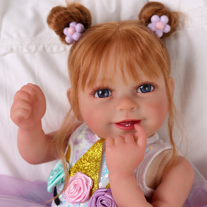 Babeside Doreen 20'' Realistic Reborn Baby Doll Lifelike Smiling Beautiful Dancing Girl Lovely(Pre-Order, Ship Date: March 12）