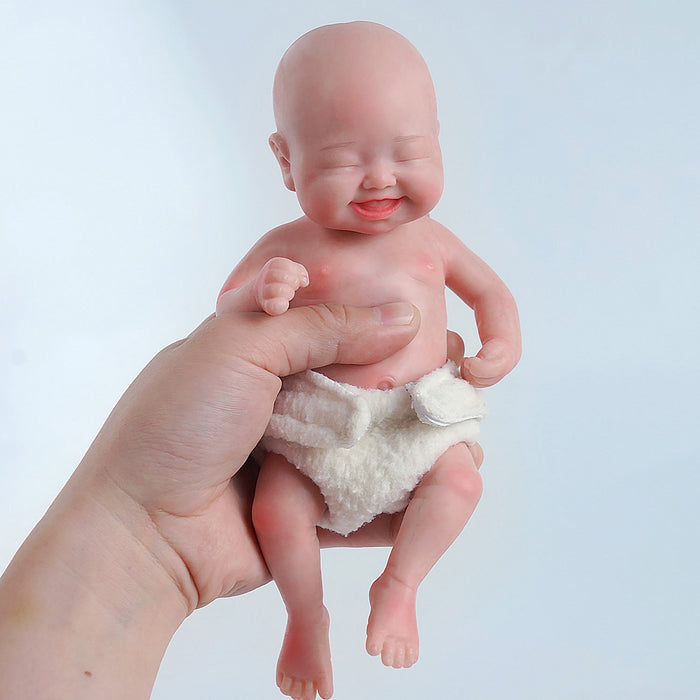 Babeside Full Silicone Baby Doll Fay 8 inch Realistic Newborn Baby Dolls