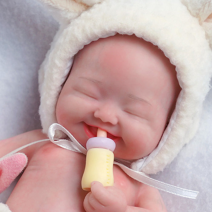 Babeside Full Silicone Baby Doll Fay 8 inch Realistic Newborn Baby Dolls