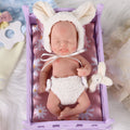 Babeside Full Silicone Baby Doll Girl Kubo 8 inch Realistic Newborn Baby Dolls