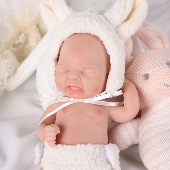 Babeside Full Silicone Baby Doll Girl Kubo 8 inch Realistic Newborn Baby Dolls