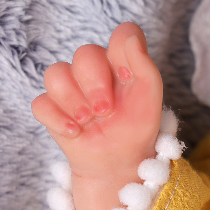 Babeside Gina 12" Full Silicone Reborn Baby Girl Sleeping Lovely Mango Yellow (Pre-Order, Ship Date: March 10）