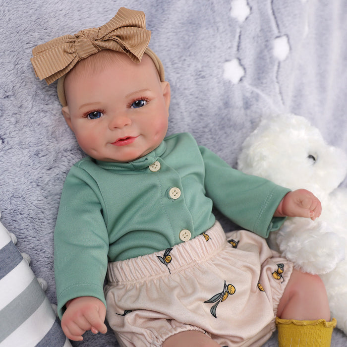 Babeside Hedda 20" Realistic Reborn Baby Doll Lovely Girl Blue Eyes Awake