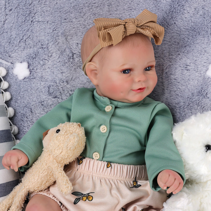 Babeside Hedda 20" Realistic Reborn Baby Doll Lovely Girl Blue Eyes Awake