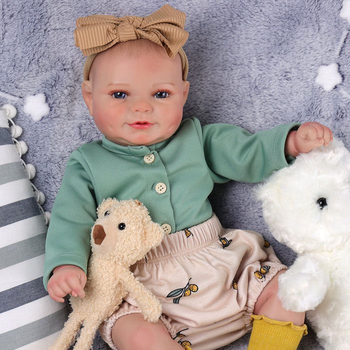 Babeside Hedda 20" Realistic Reborn Baby Doll Lovely Girl Blue Eyes Awake