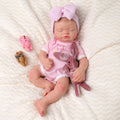 Babeside Julia 16'' Full Silicone Reborn Baby Doll Charming Girl Sweet Asleep Pink