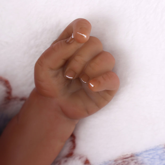 Babeside Leen 20" Awake Reborn Baby Doll Infant American African Baby Girl