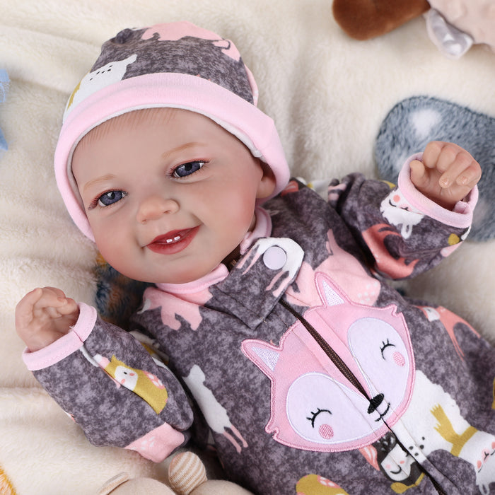 Babeside Leen 20'' Cutest Realistic Reborn Baby Doll Girl Grey