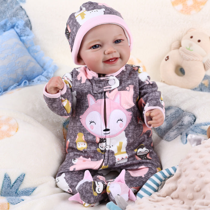 Babeside Leen 20'' Cutest Realistic Reborn Baby Doll Girl Grey