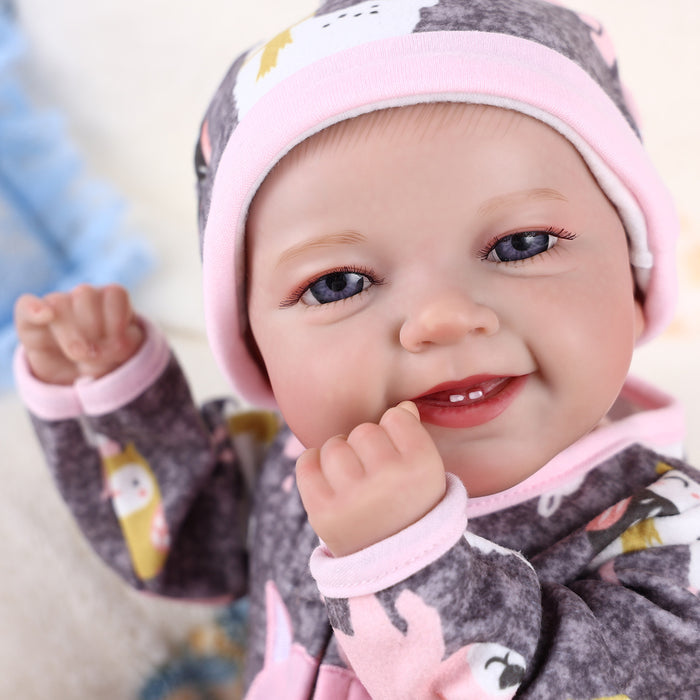Babeside Leen 20'' Cutest Realistic Reborn Baby Doll Girl Grey