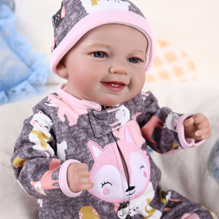Babeside Leen 20'' Cutest Realistic Reborn Baby Doll Girl Grey