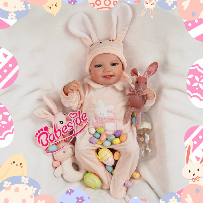 Babeside Leen 20'' Cutest Realistic Reborn Easter Bunny Baby Girl