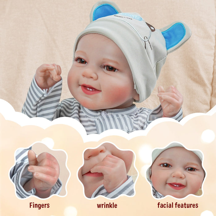 Babeside Leen 20'' Cutest Realistic Reborn Infant Baby Doll Boy