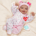 Babeside Leen 20'' Lovely Hearts Awake Infant Baby Girl with Heartbeat Coos and Breath