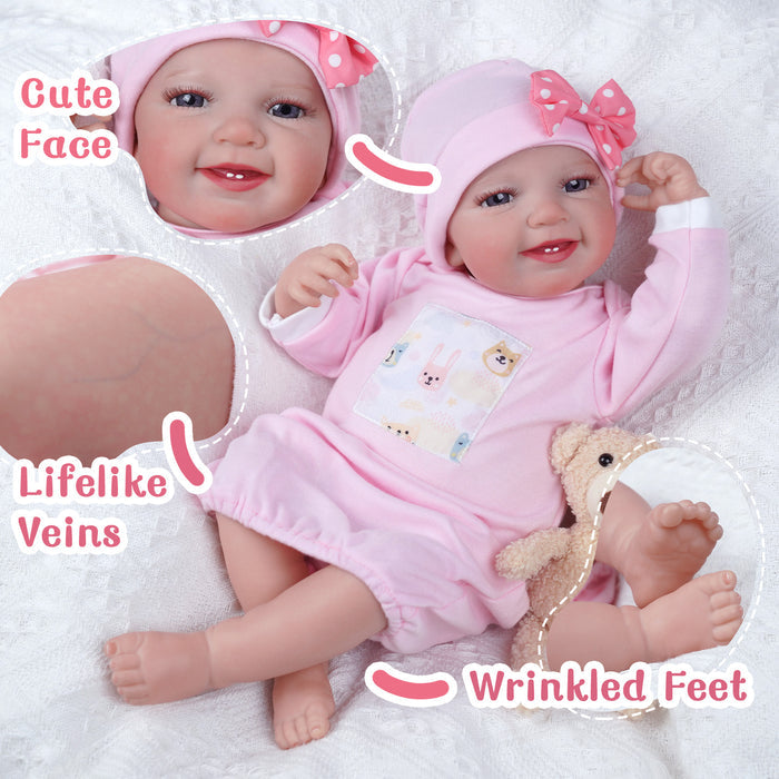 Babeside Leen 20'' Realistic Reborn Baby Doll Toddler Awake Girl