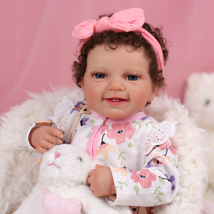 Babeside Leen 20'' Realistic Reborn Baby Dolls Rabbit Jumpsuit Infant Adorable Girl