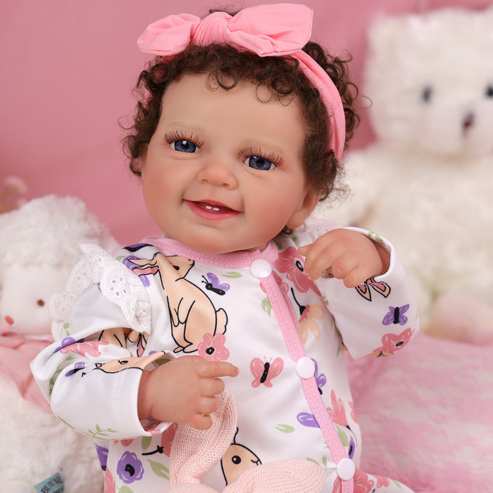 Babeside Leen 20'' Realistic Reborn Baby Dolls Rabbit Jumpsuit Infant Adorable Girl