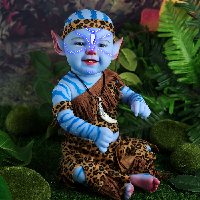 Babeside Leen 20" Reborn Baby Doll Girl Blue Eyes Infant Awake Smile Blue Fairy (Pre-Order, Ship Date: March 15）