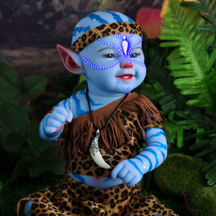 Babeside Leen 20" Reborn Baby Doll Girl Blue Eyes Infant Awake Smile Blue Fairy (Pre-Order, Ship Date: March 15）