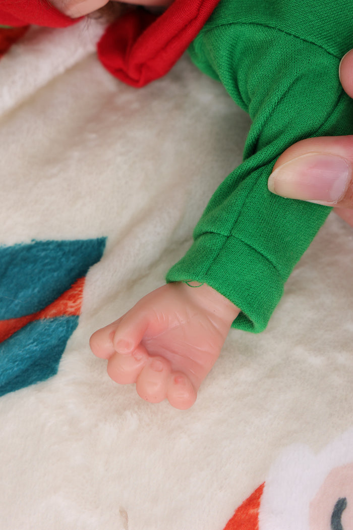 Babeside Lola 12" Full Silicone Chrismas Reborn Baby Doll Infant Cute Sleeping Girl