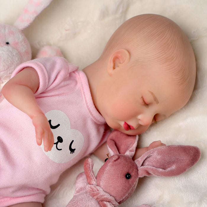 Babeside Lola 12" Reborn Baby Doll Infant Cute Sleeping Girl Pink Sweetie