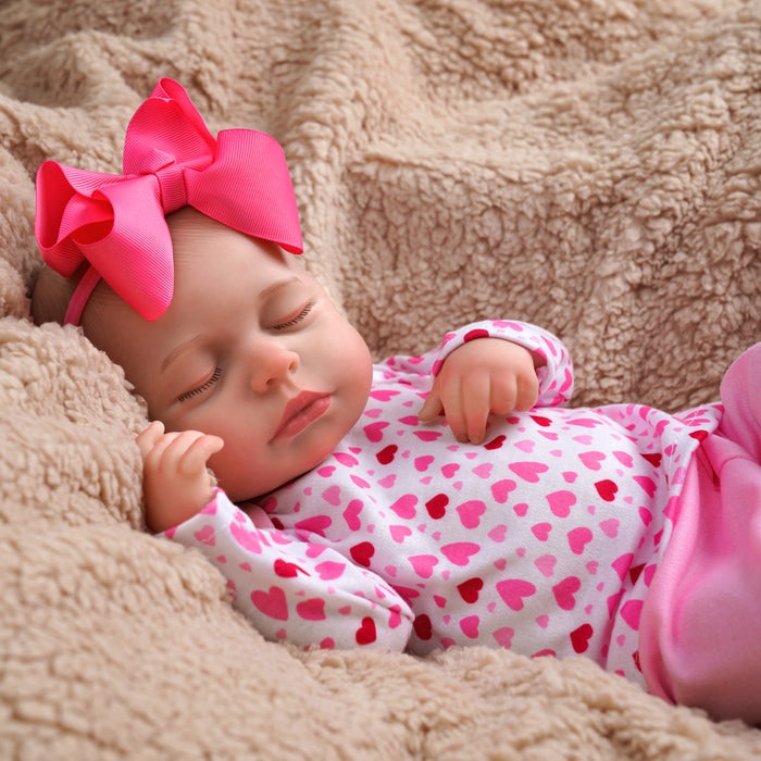 Babeside Lucy 20'' Adorable Reborn Baby Doll Sleeping Girl Pink Suit