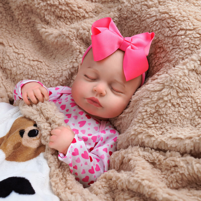 Babeside Lucy 20'' Adorable Reborn Baby Doll Sleeping Girl Pink Suit
