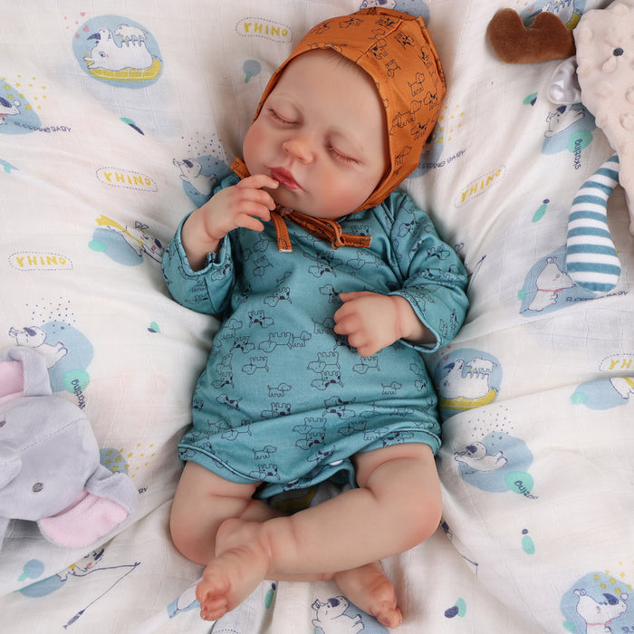 Babeside Lucy 20'' Cutest Realistic Reborn Baby Doll Green Puppy Boy