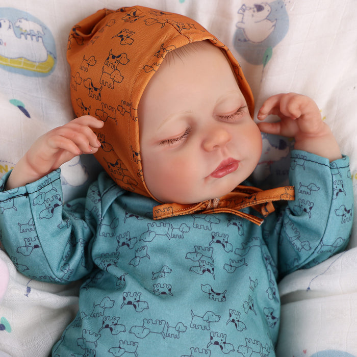 Babeside Lucy 20'' Cutest Realistic Reborn Baby Doll Green Puppy Boy