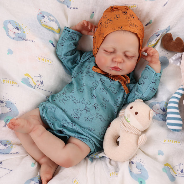 Babeside Lucy 20'' Cutest Realistic Reborn Baby Doll Green Puppy Boy