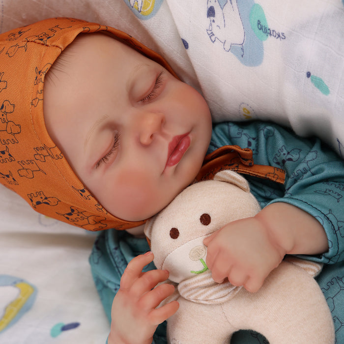 Babeside Lucy 20'' Cutest Realistic Reborn Baby Doll Green Puppy Boy