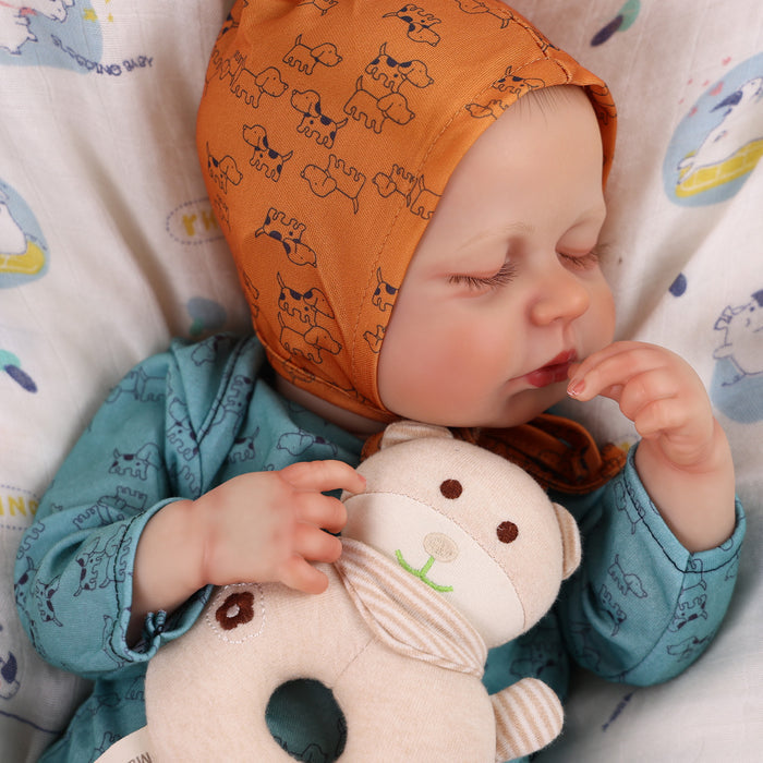 Babeside Lucy 20'' Cutest Realistic Reborn Baby Doll Green Puppy Boy