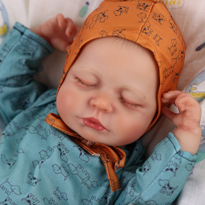 Babeside Lucy 20'' Cutest Realistic Reborn Baby Doll Green Puppy Boy
