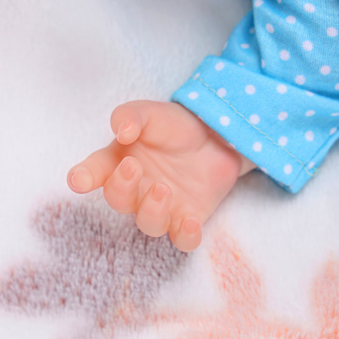 Babeside Lucy 20'' Realistic Reborn Baby Doll Sleeping Cute Boy Blue Flower
