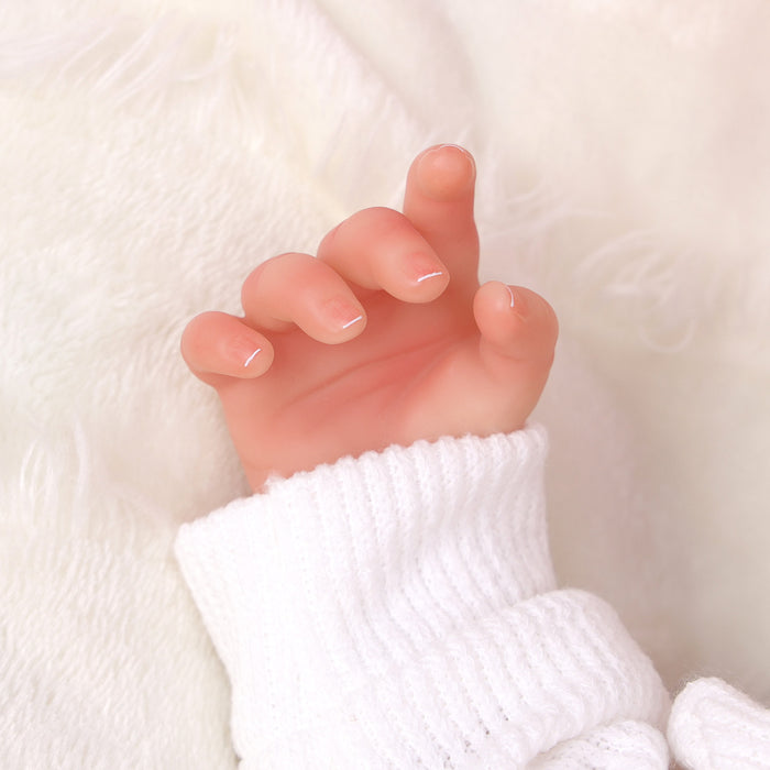 Babeside Lucy 20'' Realistic Reborn Baby Doll Sleeping Red & White Clothes Girl